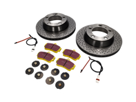 Brake Disc Package Sport EBC Brake Pads Porsche 996 1997-04 - 99635240104BRE, 99635240104, DP41208R, 99661236501, 99635208602, 99635208600