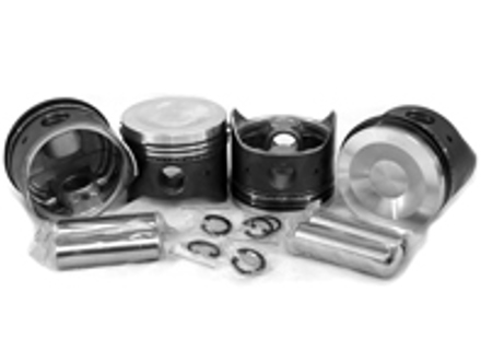 Piston set, Dished 93x66mm. Porsche 914 - VW9300T4P