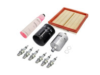 Service maintenance kit for Porsche 911 1984-89 3.2L - Small Kit  Oil, Air Filters,  Spark plugs, + More - 91110095602, 93010776403, 92811025307, 93011039300, 90012311830, 99917015790, 00004400204