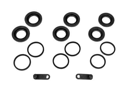 Front Caliper Seal and Dust Cover Kit for 6 Piston Calipers. Porsche 718 Boxster / Cayman / 991 / 992 - 9P1698671, 9P1698671A, 9P1698671B - 230047