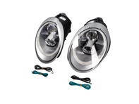 SCHEINWERFER DUAL PROJEKTOR HALOGEN + AURORA LICHT Porsche 997 05-08 SILBER LHD - 99763115713, 99763115813