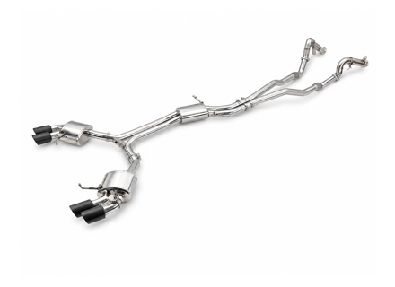 Exhaust Muffler / Silencer Rear box DesignTek. Porsche 95B.1 Macan 3.0T / 3.6T 2014 - 2018 - 95B253612AY, 95B253612QY, PAC253612A, 95B253600FY, 95B253611AY, 95B253611PY, 95B253533H, 95B253533J, 95B253487NY