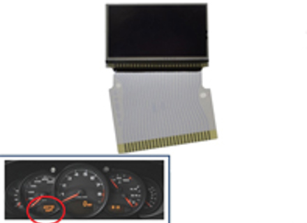 Jeu d'affichage pour combiné d'instruments gauche. Porsche 996 / 986 Boxster - 6076