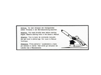 Aufkleber Hinweis Starter. Porsche 911 74-83 - 91170112700