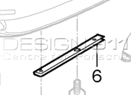 Achterbumper bevestigingsstrip lager. Porsche 997 GT3 2010 >> - 99750583891, 99750583791 Achterbumper bevestigingsstrip lager. Porsche 997 GT3 2010 >> - 99750583891, 99750583791