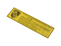 Sticker Set Ignition Timing At 900 RPM. Porsche 911 - 93000651000 Sticker Set Ignition Timing At 900 RPM. Porsche 911 - 93000651000