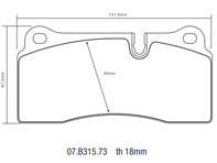 Replacement brake pad kit for Brembo GT Big Brake Kit - 2P19001A, 2P19001A1, 2P19001A2, 2P19001A3, 07B31573, 07.B315.73, 1B1.8016A Replacement brake pad kit for Brembo GT Big Brake Kit - 2P19001A, 2P19001A1, 2P19001A2, 2P19001A3, 07B31573, 07.B315.73, 1B1.8016A