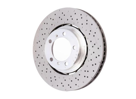 Remschijf voor, lichtgewicht geboord, 350x34 mm. Porsche 991.2 C2S / C4S - 9P1615301, 9P1615302, 9P1615301J, 9P1615302J, 9P1615301E, 9P1615302E - PFL49901, PFR49902