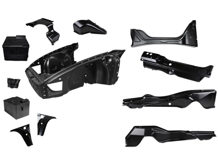 Body front section set complete with inside construction. Porsche 911 68-72 - 1680503810 Body front section set complete with inside construction. Porsche 911 68-72 - 1680503810