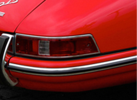 Rear bumper corner narrow rubber and moulding. Porsche 911 1969-73 - 90150504300, 90150504302 - 911287, 1684400406, 9455