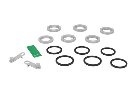 Remklauwafdichtingsset voor de voorrem, 30 mm, 32 mm en 34 mm. Porsche 718 Boxster / Cayman / 991 / 992.1 - 95135291701, 99635191500, 96535291700 - 663005