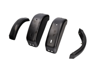 Claxon achterbumper / overrijder met rubberen rand. Porsche 911/912 1965-73 - 90150503326, 91150503302, 90150590321 - BMP11.1.132