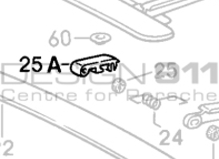 Sunroof Hinge. Porsche 911 / 964 / 993 - 91156412300 Sunroof Hinge. Porsche 911 / 964 / 993 - 91156412300
