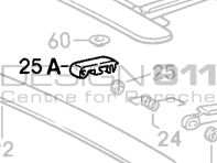 Sunroof Hinge. Porsche 911 / 964 / 993 - 91156412300 Sunroof Hinge. Porsche 911 / 964 / 993 - 91156412300