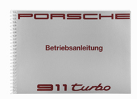 Fahrerhandbuch für Porsche 911 (964) Turbo, MJ 91, in englischer Sprache - WKD96452091