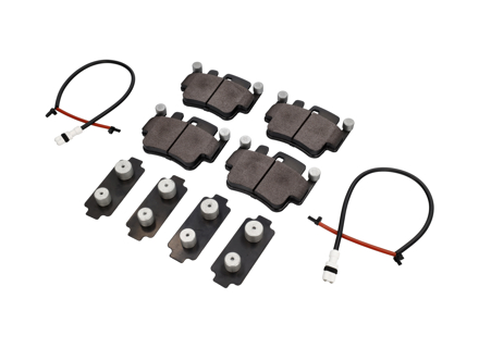 Kit pastillas de freno, sensores y calzas DELANTERO Porsche Boxster 986 S 3.2L ABS - 99635294903, 99635108802, 99661236501
