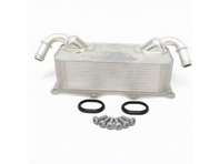 Engine oil heat exchanger & gaskets kit. Porsche 958 Cayenne / 970 Panamera - 94810728121, 94810728122, 94810717520 - 31290, V45-60-0004