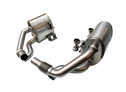 Boîtes d'échappement sport secondaires DesignTek pour Porsche 991.1 - 126343-01, 99111132101, 99111132103, 99111132501, 99111132503, 99111132502, 99111132201, 99111132203, 99111132601, 99111132603, 99111132602