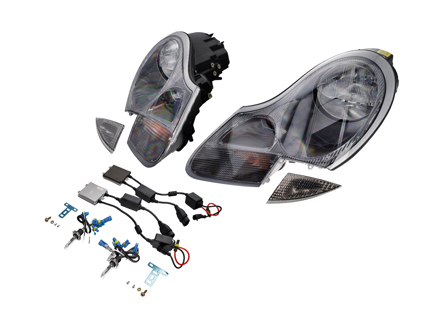 Kit faro trasparente e HID Porsche 986 Boxster / 996 - 98663113221, 98663113121, 99663104502, 99663104602, HIDH7PRO6K