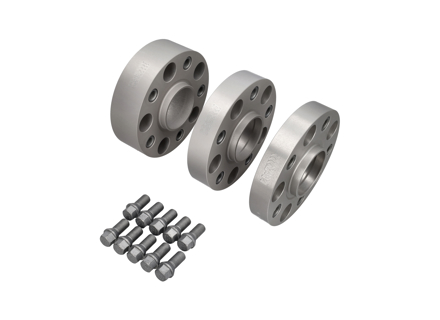 Separadores de rueda H&R DRA TRAK+ System en plata PCD5x130 para Porsche