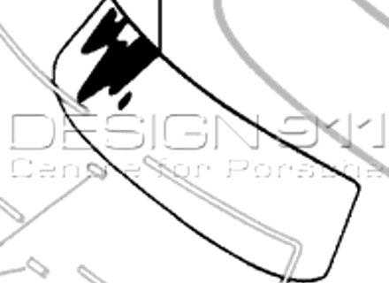 Frontscheibe klar. Porsche 356B (T6) / 356C COUPE