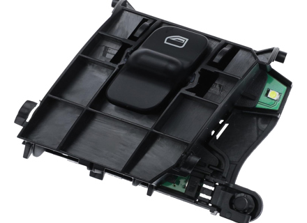 Window switch, Passenger side. Porsche 997 / 987 Boxster / 987C Cayman 2006>> LHD - 99761315604, 99761315605, 99761315604A05, 99761315605A05 - URO-019303