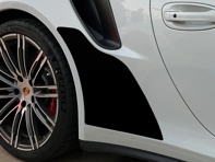 Protections magnétiques MagnaFin contre les projections de pierres. Porsche 991 Turbo / Turbo S 2014-19 - 99150483501, 99150483601, 99150483506, 99150483606 - MF991WB CF HE, MF991WB DB HE