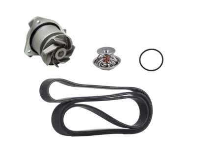 Kit di inserti per pompa dell'acqua, cinghia e termostato Porsche 955 Cayenne 3,2 litri - 95510603301, 95510611300, 95510611900, 95510601100, 95510603300