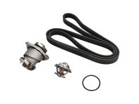 Kit pompe à eau, courroie et insert de thermostat pour Porsche 955 Cayenne 3.2L - 95510603301, 95510611300, 95510611900, 95510601100, 95510603300