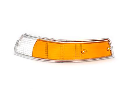 Blinkerglas vorne mit CHROM-Rand. Porsche 911 1967-74 - 91163194301, 91163194401
