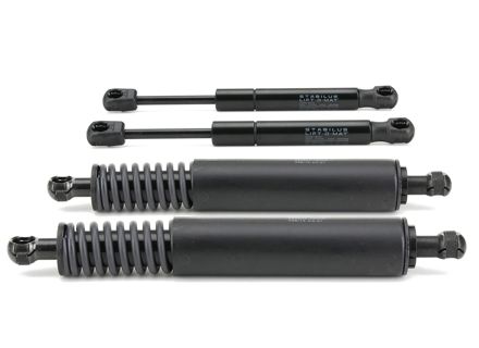 Rear boot lid and window dampers set of 4 Porsche 955 Cayenne - 7L5 827 550 J, 7L5827550J, 955 512 550 00, 95551255000, 955 512 550 01, 95551255001, 955 512 550 02, 95551255002, 955 512 550 03, 95551255003, 955 512 550 04, 95551255004, 955 512 550 06, 95551255006 - 29269, 024054, 034403, V45-0030, V450030