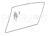 Door Window Lightweight Polycarbonate Glass. Porsche 911 F / G 1968-89 Incl. sliding window - 9111 10C, 9111 10G, 911110C, 911110G