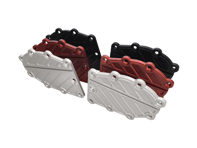 Chain housing lid cover set of 2 Aluminium. Porsche 964 / 993 - 96410510701, 96410510801