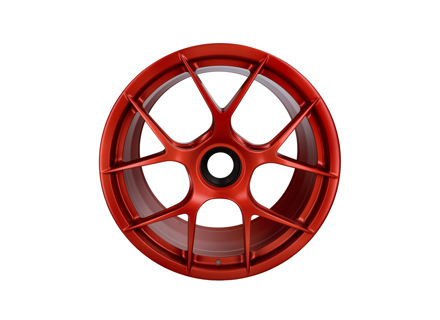 Llantas de aleación 911 GT3 RS Magnesium (en Pyrored) de 20"/21" sin neumáticos. Porsche original - 992044680CQ