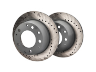 Hintere Bremsscheibe, gelocht (Paar). Porsche 911 / 930 - 90135204114 - 901 352 041 14 rd