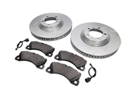 VORDERRAD-Bremsbeläge und Bremsscheibenpaket. Porsche Panamera 3.0L Diesel / 4S - 298615301B, 298615302B, PAA698151, 95861236500