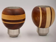 Mahogany and maple wood gearshift knob. Porsche 356 - 69542419100 Mahogany and maple wood gearshift knob. Porsche 356 - 69542419100