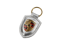 Schlüsselanhänger mit Porsche-Wappen – 25Y Porsche Carrera GT, Silber. - WAP0500630T0WS