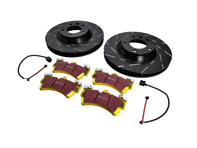 Set di dischi e pastiglie freno sportivi ANTERIORI. Porsche 955 Cayenne S V8 - 95535140151, 95535140251, 95535140150, 95535140250, 95535193912, 95535193913, 95535193914, 95535193916, 95535193910, 95561236502