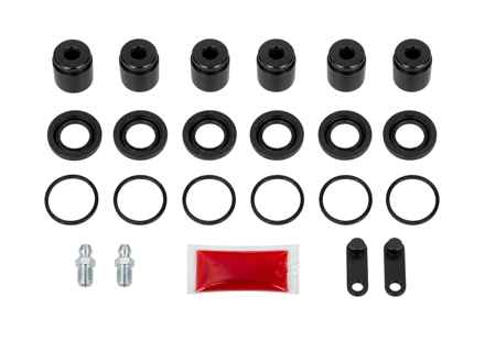Front Caliper Piston and Seal Kit for 6 Piston Calipers. Porsche 718 Boxster / Cayman / 991 / 992 - 9P1698671, 9P1698671A, 9P1698671B - 230952
