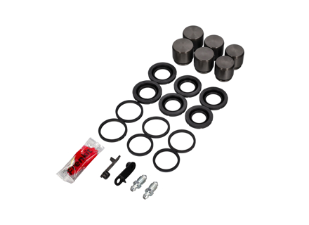 Kolben- und Dichtungssatz für 6-Kolben-Bremssättel (Vorderachse). Passend für Porsche 718 Boxster / Cayman / 991 / 992 - 9P1698671, 9P1698671A, 9P1698671B - 230952