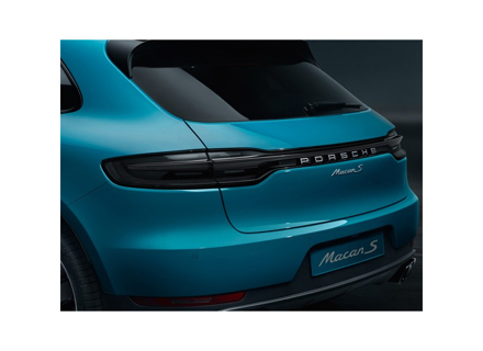 Kit de transformation de hayon arrière pour Macan MKI - Feux teintés argent inscription PORSCHE - 95B827041BYGRV, 95B04490500