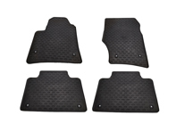 Rubberen vloermattenset (4-delig) - Nieuw, ongebruikt - voor Porsche 955 / 957 Cayenne met stuur links (LHD) - 95504480061