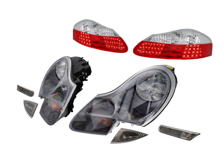 Light Upgrade Kit III. Porsche Boxster 986 *RHD Cars - 00004490999, 98663113121, 98663113221, 99663104502, 99663104602, 99663104403, 99663104303