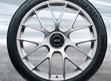 20'/21' 991.2 GT3 RS Magnesium, in Brilliant Silver (satin-gloss) Alloy Wheels Original Porsche - 99104460340