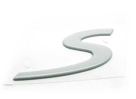 S - Badge for Porsche 987 Boxster S / 997 Turbo S - 98755998500 S - Badge for Porsche 987 Boxster S / 997 Turbo S - 98755998500
