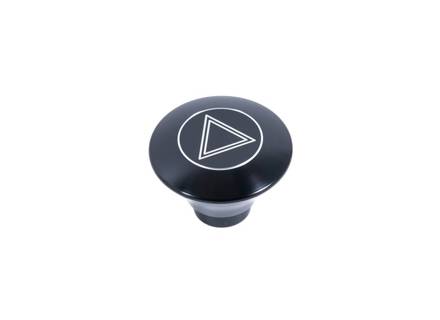 Bouton de commande des feux de détresse en aluminium usiné. Porsche 911 1965-69 - 90155282101 - DA95