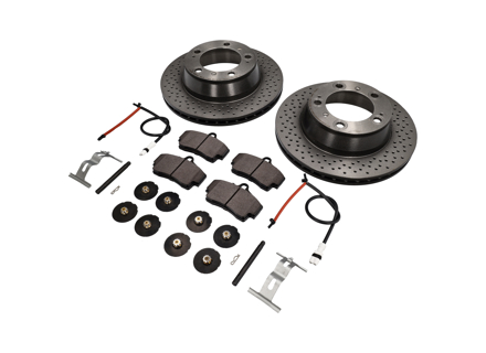 Pack Plaquettes et Disques de Frein ARRIÈRE Porsche 997 C4 Brembo - 99635240104, 98635293911, 99661236501
