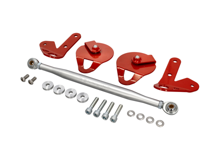 Estabilizador de subchasis trasero con amarres (delantero y trasero) de Rennline. Porsche 986 Boxster / 987 Cayman / 987 Boxster - E32.35.SB96, E3235SB96