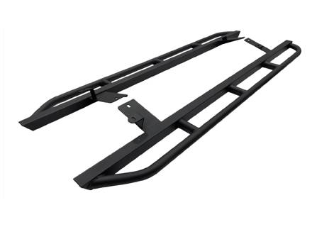 Rock Slider Set Textured Black. Porsche 95B.1 / 95B.2 Macan with Steel Springs - EWORRMAC
